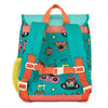 Sac à dos carré Disco Roar Hello Hossy turquoise pour enfants de 2 à 5 ans