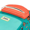 Sac à dos carré Disco Roar Hello Hossy turquoise pour enfants de 2 à 5 ans