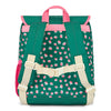 Sac à dos carré Garden Joy Hello Hossy vert avec fleurs roses pour enfants