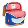 Sac à dos carré Mini Blue Canyon Hello Hossy bleu et camel pour enfants