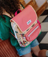 Sac à dos carré Unicorn Hello Hossy corail avec motifs licornes pour enfants