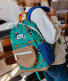 Sac à dos Chill Vibe Hello Hossy vert avec motifs fun pour enfants de 2 à 5 ans