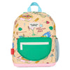 Sac à dos Cocktail Party Hello Hossy beige avec motifs fun pour enfants de 2 à 5 ans