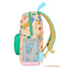 Sac à dos Cocktail Party Hello Hossy beige avec motifs fun pour enfants de 2 à 5 ans