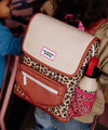 Sac à dos enfant Hello Hossy Léopard #6 beige rose et marron
