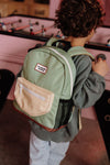 Sac à dos enfant Hello Hossy Mini Pistache vert, beige et marron