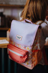 Sac à dos Retro Flowers Hello Hossy. Cartable imperméable pour enfant.