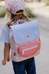 Sac à dos Retro Flowers Hello Hossy. Cartable imperméable pour enfant.