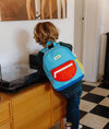 Sac à dos Sky Pop Hello Hossy bleu ciel et orange pour enfants de 2 à 5 ans