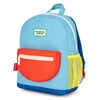 Sac à dos Sky Pop Hello Hossy bleu ciel et orange pour enfants de 2 à 5 ans