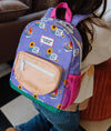 Sac à dos Sunflower Hello Hossy violet avec tournesols pour enfants de 2 à 5 ans