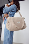 sac à langer Middle effet lin beige Bebel