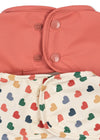 bavoir manches longues bébé imperméable Konges Slojd cœur coloré lot repas bébé
