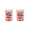 Set gobelets enfant paillettes cerises Konges Sløjd rose