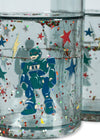 Set gobelets enfant paillettes robot Konges Sløjd bleu
