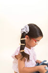 Set de 3 barrettes enfant The Cotton Cloud motifs oiseaux et vagues violettes