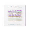 Set de 3 barrettes enfant The Cotton Cloud motifs oiseaux et vagues violettes