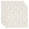 Lot de 3 langes en gaze de coton 70x70 cm Jollein motif Tiny Park – doux et pratiques pour bébé