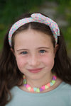 Parure bijoux enfant collier bracelet perles cœurs multicolores