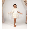Set déguisement Loane ivoire enfant Labay – cape et tutu étoilés pour princesse ou fée