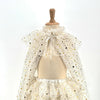 Set déguisement Loane ivoire enfant Labay – cape et tutu étoilés pour princesse ou fée