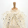 Set déguisement Loane ivoire enfant Labay – cape et tutu étoilés pour princesse ou fée