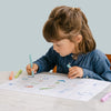Set réutilisable en silicone, thème des chiffres, marque Super Petit.