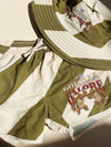 Short de bain Aïnou Dark Olive Creamy White Konges Slojd.