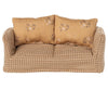 sofa Maileg souris moutarde à fleurs