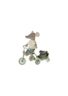 Souris tricycle grand frère Mint Maileg.