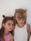 Stickers visage cœurs rose et rouge pour enfants – Maquillage sans peinture Ratatam chez Ma Biche