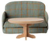 Table basse ovale Maileg en bois – mobilier miniature pour maison de poupée