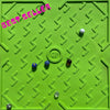 Tapis de jeu billes en PVC souple, Eclair verte, Game Plak'.