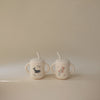 Tasse avec anses et paille en silicone motif fleuri Mushie - sans BPA