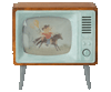 Télévision miniature vintage Maileg pour souris avec écran illustré