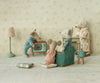 Télévision miniature vintage Maileg pour souris avec écran illustré