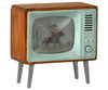 Télévision miniature vintage Maileg pour souris avec écran illustré