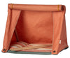 Tente Maileg Happy Camper orange pour souris – accessoire de camping miniature avec matelas rayé