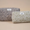 Trousse de toilette Bebel motif léopard kaki en coton Oeko-Tex