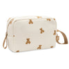Trousse de toilette bébé Teddy Bear Jollein écrue avec petits oursons marron