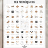 Affiche "Mes premières fois" (peau foncée) - Les petites dates