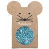 Balle rebondissante pailletée souris - Bleu - Ratatam