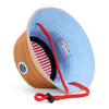 Bob enfant Mini Chestnut Hello Hossy : chapeau tendance en coton, coloris marron et beige, idéal pour protéger les kids du soleil avec style !