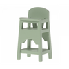 11-4001-01-Chaise haute en bois pour bébé lapin et souris - Mint - Maileg