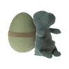 Peluche dinosaure dans son oeuf - Small - Dark Petrol - Maileg