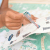Poster à sticker - 71 stickers (7-12 ans) - Tour du monde - Poppik