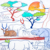 Set à colorier en silicone - Savane - Super Petit